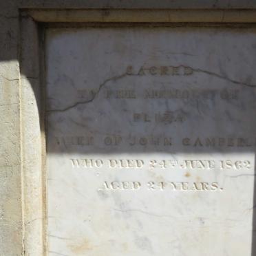 CAMPBELL Eliza -1862