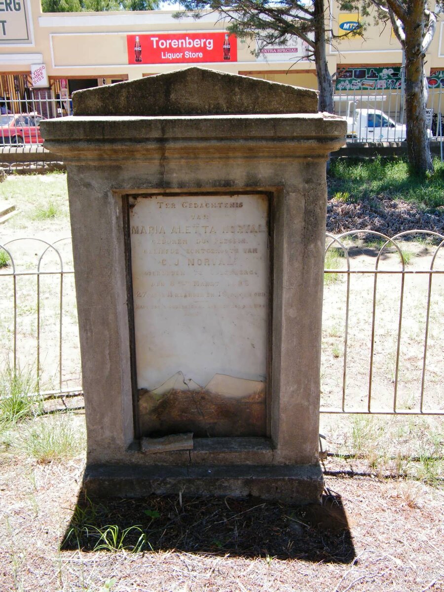 NORVAL Maria Aletta nee DU PLESSIS -1892