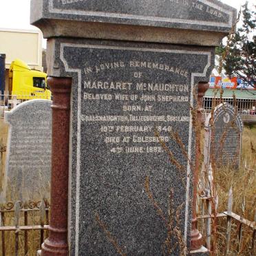 SHEPHERD Margaret nee McNAUGHTON 1840-1882