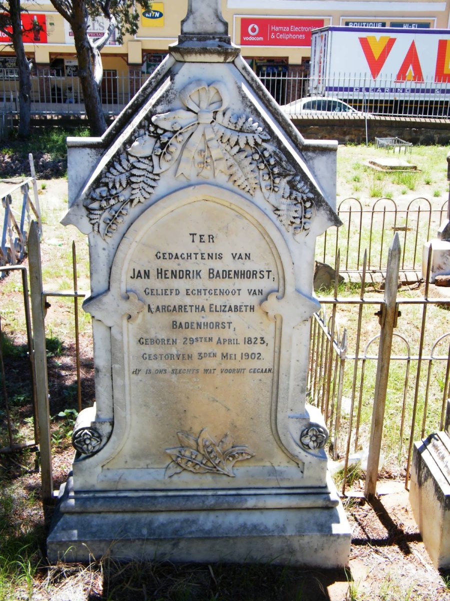 BADENHORST Jan Hendrik 1823-1902