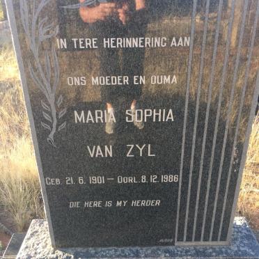 ZYL Maria Sophia, van 1901-1986