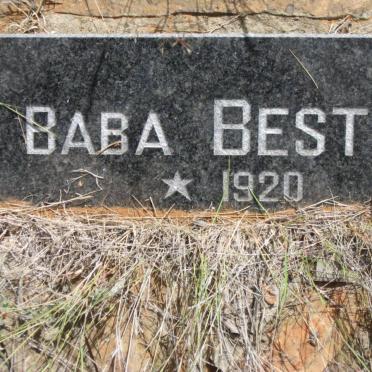 BESTER Baba 1920