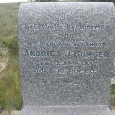 BURGER Andries J. 1887-1935