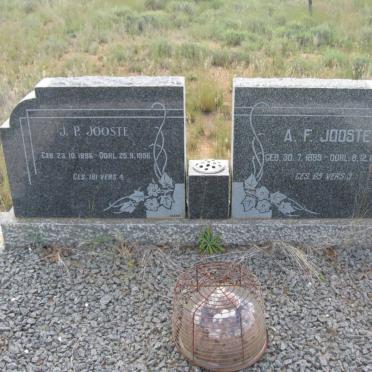 JOOSTE J.P. 1886-1956 &amp; A.F. 1889-1958