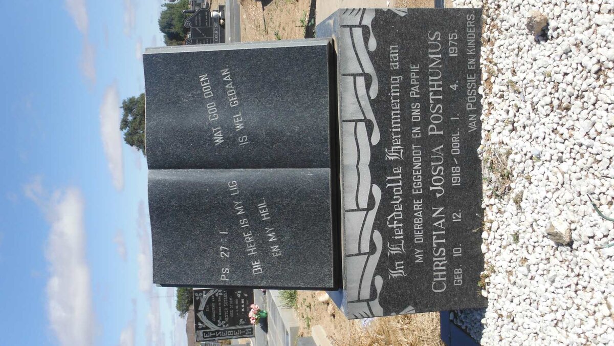 POSTHUMUS Christian Josua 1918-1975