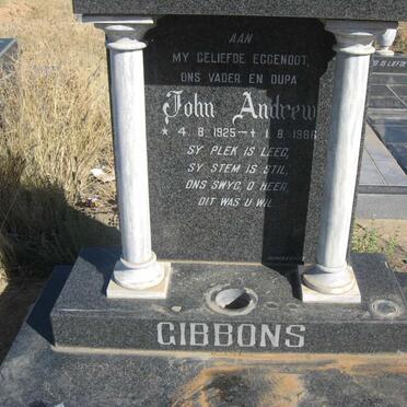 GIBBONS John Andrew 1925-1986