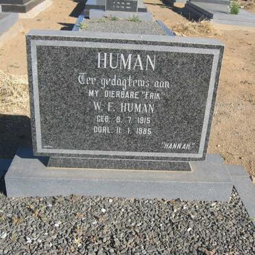 HUMAN W.F. 1915-1985