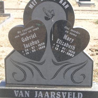JAARSVELD Gabriel Jacobus, van 1929-1999 &amp; Mary Elizabeth 1926-2003