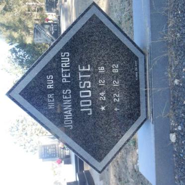 JOOSTE Johannes Petrus 1916-1982