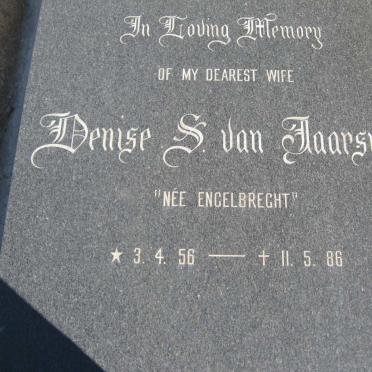 JAARSVELD Denise S., van nee ENGELBRECHT 1956-1986