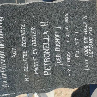 JOOSTE Johannes Petrus 1926-1985 &amp; Petronella H. BOSHOFF 1935-1982