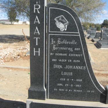 RAATH Dirk Johannes Louis 1908-1983 