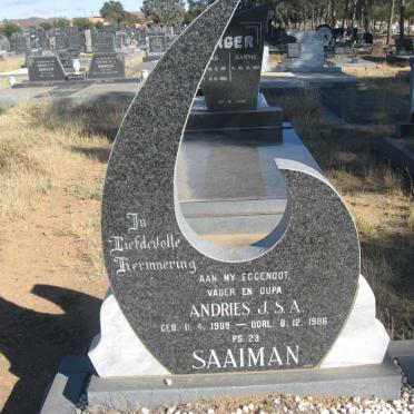SAAIMAN Andries J.S.A. 1909-1986 