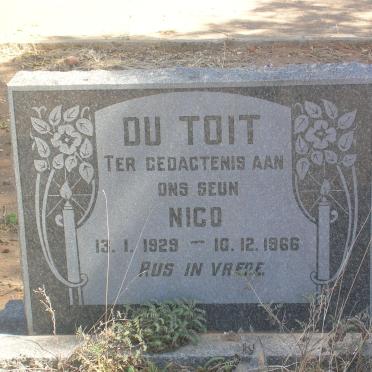 TOIT Nico, du 1929-1966