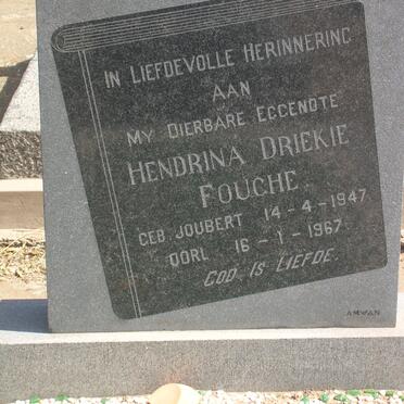 FOUCHE Hendrina nee JOUBERT 1947-1967