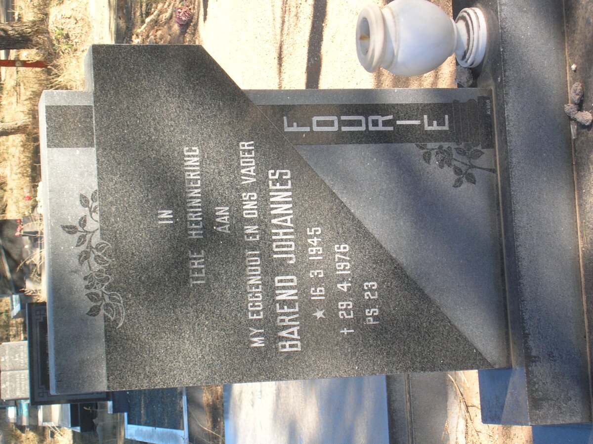 FOURIE Barend Johannes 1945-1976