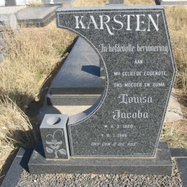 KARSTEN Louisa Jacoba 1920-1986