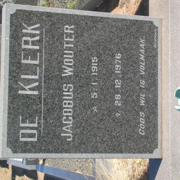 KLERK Jacobus Wouter, de 1915-1976