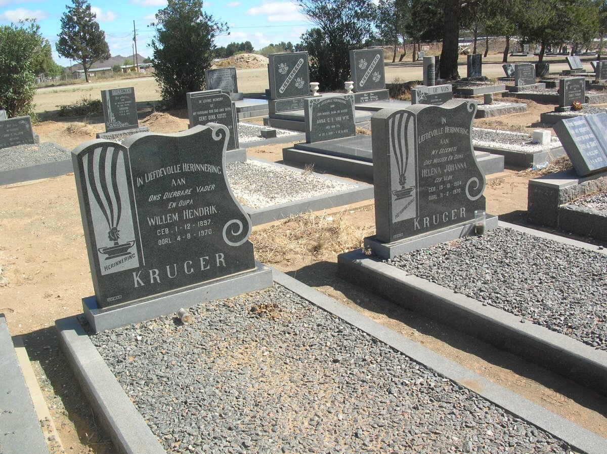 KRUGER Willem Hendrik 1897-1970 &amp; Helena Johanna VLOK 1904-1970