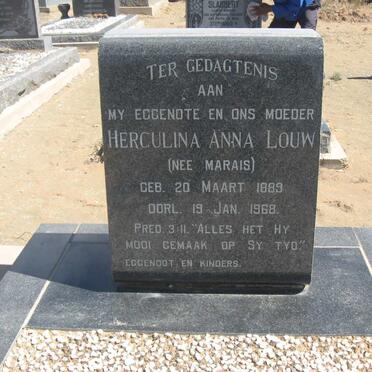 LOUW Herculina Anna nee MARAIS 1889-1968