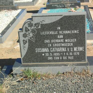 MERWE Susanna Catharina, v.d. 1895-1976