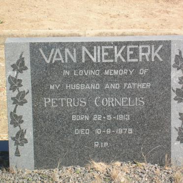 NIEKERK Petrus Cornelis, van 1913-1975