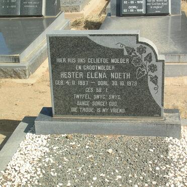 NOETH  Hester Elena 1887-1979