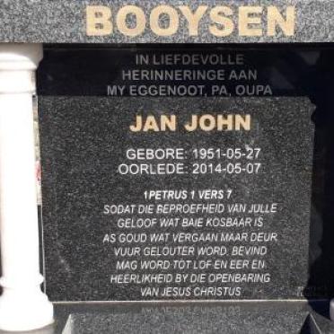 BOOYSEN Jan John 1951-2014