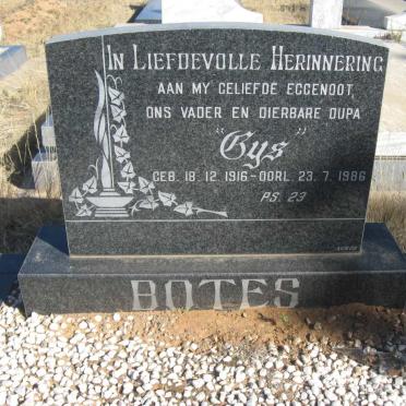 BOTES Gys 1916-1986