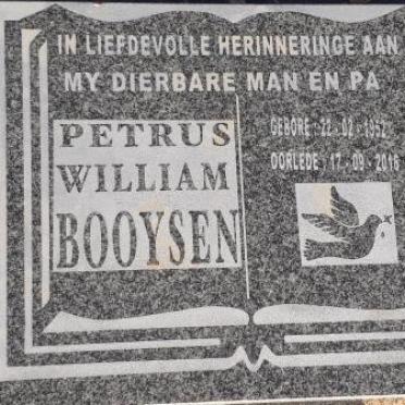 BOOYSEN Petrus William 1952-2016