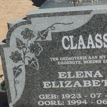 CLAASSEN Elena Elizabeth 1923-1994