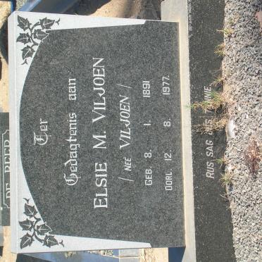 VILJOEN Elsie M. nee VILJOEN 1891-1977
