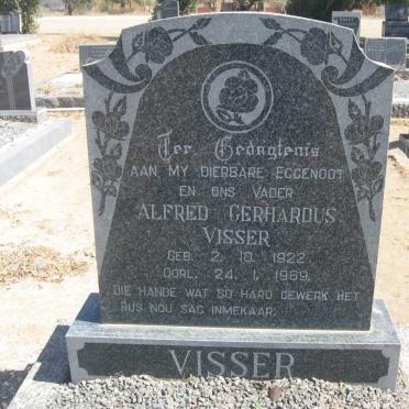 VISSER Alfred Gerhardus 1922-1969
