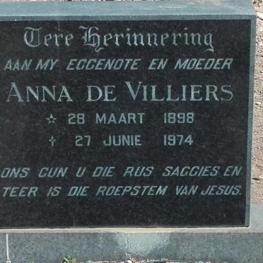 VILLIERS Tielman Theunis Christiaan Roux, de 1898-1985 &amp; Anna 1898-1974