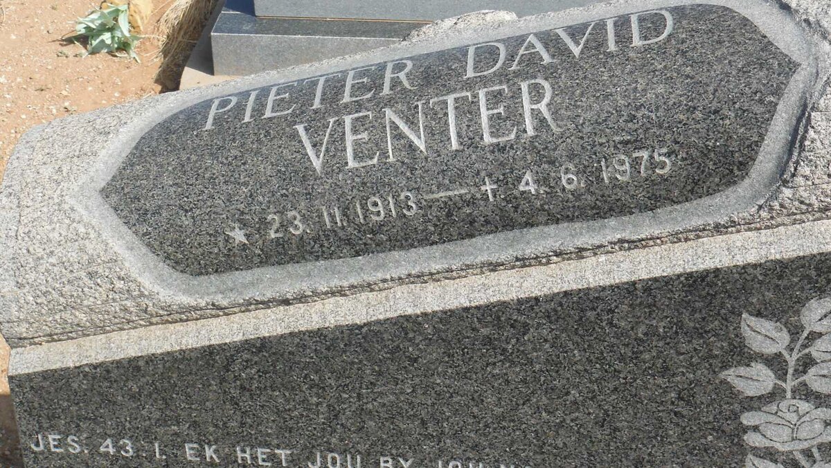 VENTER Pieter David 1913-1975