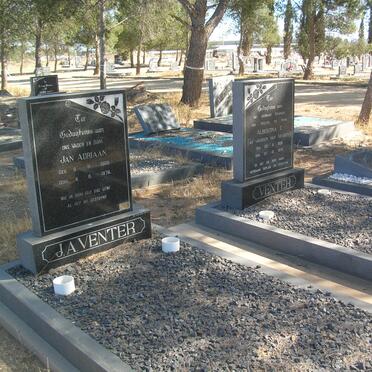 VENTER Jan Adriaan 1905-1976 &amp; Albertina C. JANSEN VAN VUUREN 1908-1972