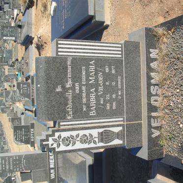 VELDSMAN Barbara Maria nee VILJOEN 1917-1977
