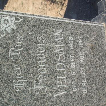 VELDSMAN Francois 1903-1987