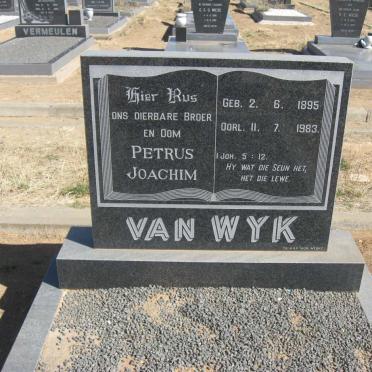 WYK Petrus Joachim, van 1895-1983