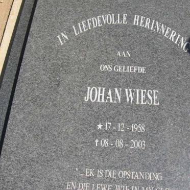 WIESE Johan 1958-2003