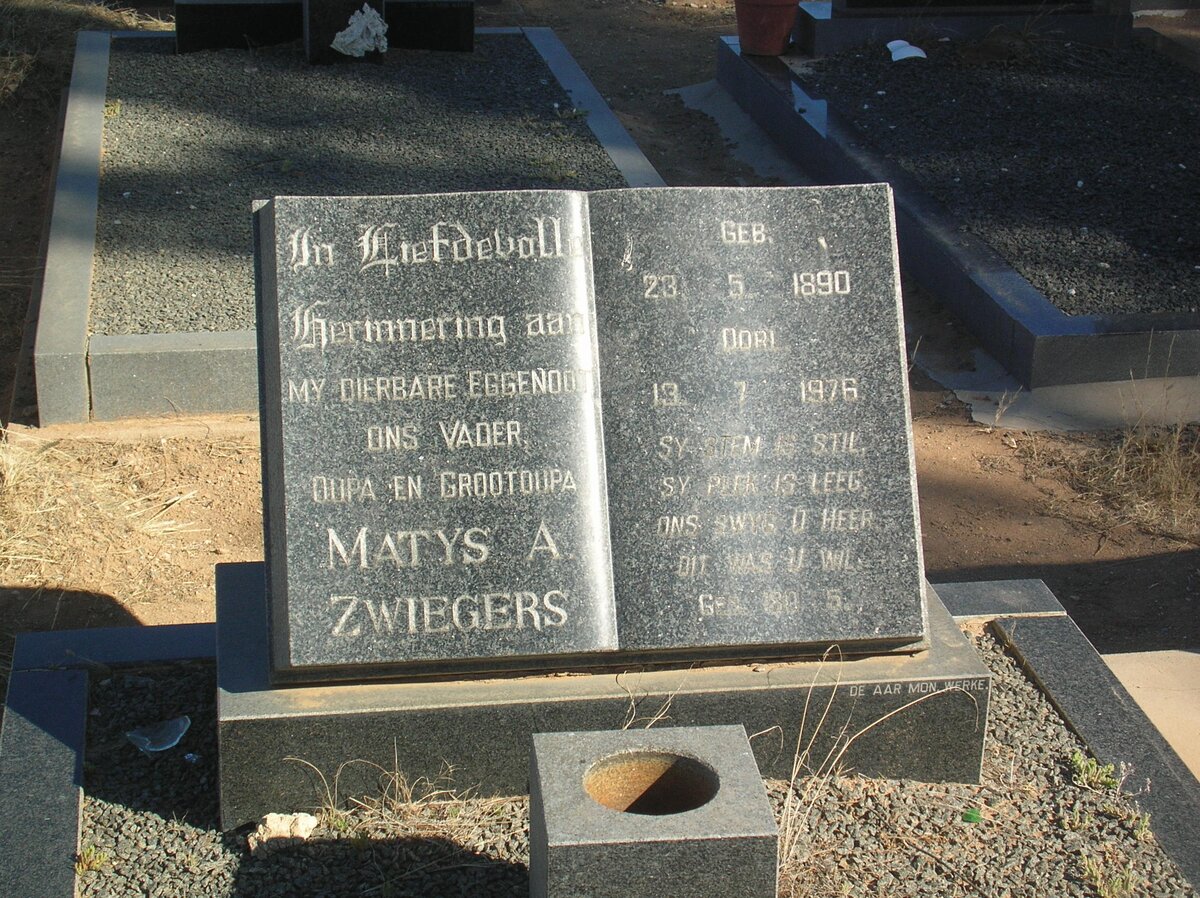 ZWIEGERS Matys A. 1890-1976