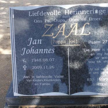ZAAL Jan Johannes 1948-2009