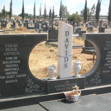 DAVIDS Ndaba Peter Arthur ?-? &amp; Mathuse Victoria Khulukazi ?-?