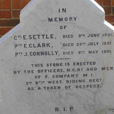 SETTLE E. -1901, CLARK E. -1901, CONNOLLY J. -1901