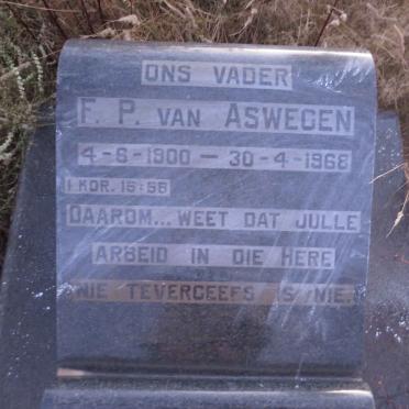 ASWEGEN F.P., van 1900-1968