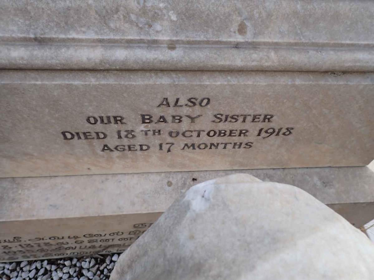 APPAVOO Vadivelloo -1935 &amp; Lutchumee -1918 :: Baby sister -1918 _3