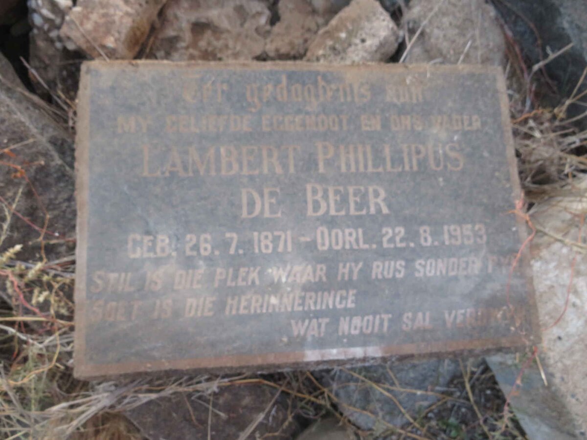 BEER Lambert Phillipus, de 1871-1953