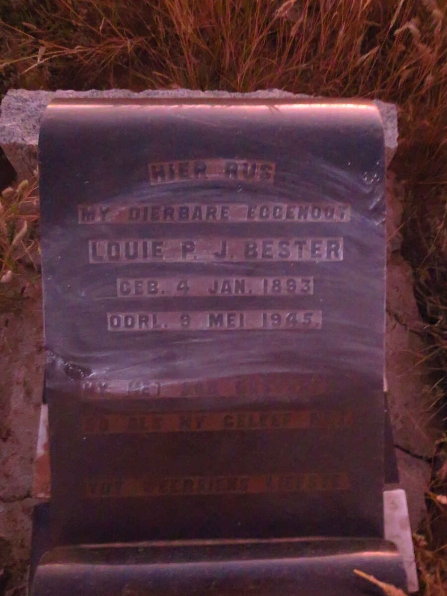 BESTER Louie P.J. 1893-1945