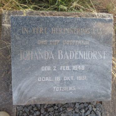 BADENHORST Johanda 1948-1951