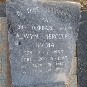 BOTHA Alwyn Hercules 1893-1963